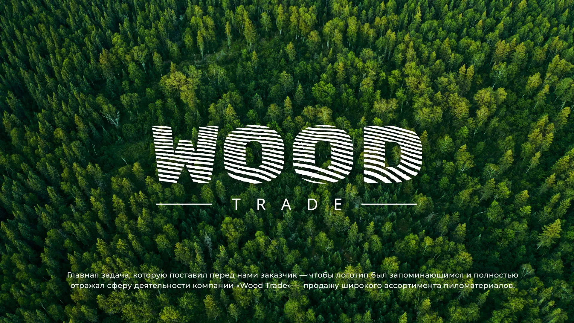 Разработка логотипа для компании «Wood Trade» в Заволжье